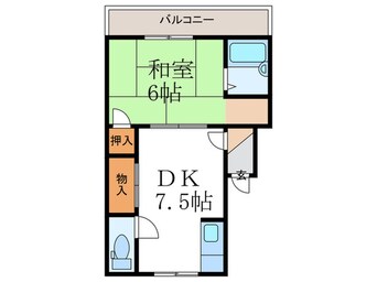 間取図 コ－ポサンミドロ