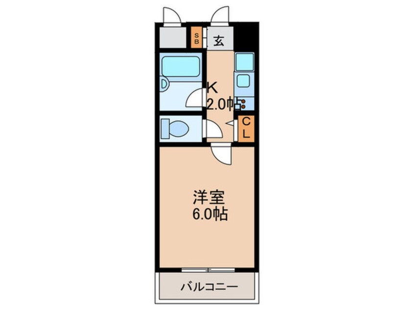 間取図 ﾊﾟﾗｼｵ塚本Ⅱ(704)