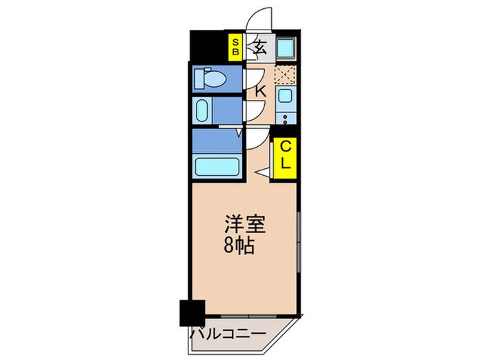 間取り図 ﾚｼﾞﾃﾞﾝｽ神戸大倉山ｸﾞﾙｰﾌﾞ(205)