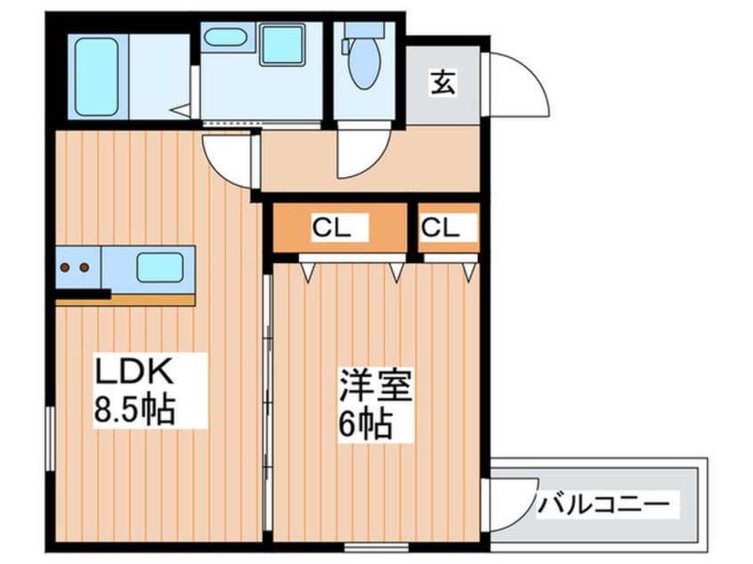 間取図 フジパレス大和田Ⅴ番館