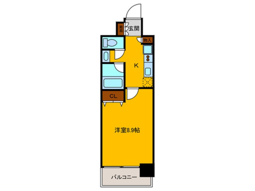 間取図 ア－バンエ－ス夕陽丘パル