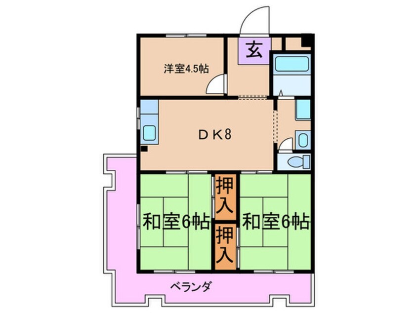 間取図 パークハイム住之江