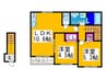 アルビネスⅠ 2LDKの間取り