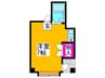 富吉マンション 1Rの間取り