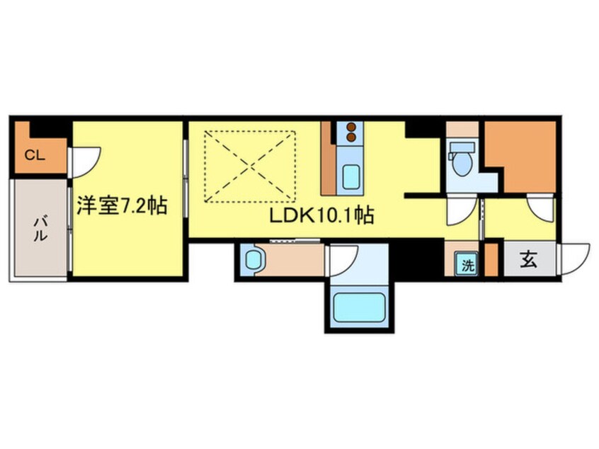 間取図 S‐FORT知恩院前