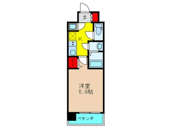 間取図 ﾚｼﾞｭｰﾙｱｯｼｭ ｻﾞ・ﾊﾟｰｸﾌﾛﾝﾄ(201)