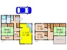 寺谷町戸建 5LDKの間取り
