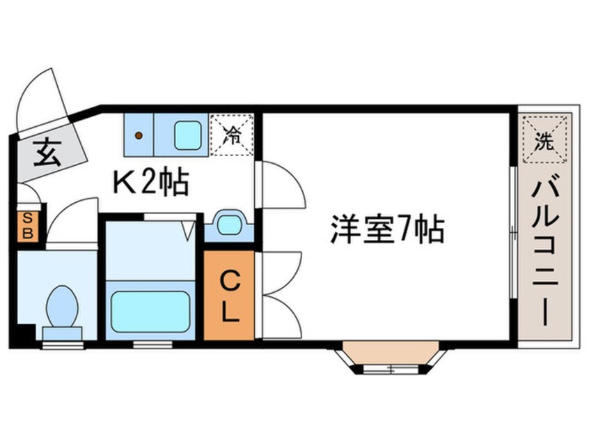 間取図 グッピーハイツ