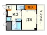 エ－ル箕岡 1Kの間取り