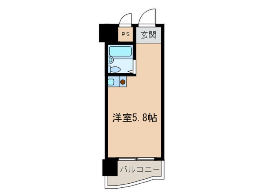 間取図 朝日プラザ高瀬川(708)