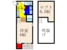ルーイヒハイム 1Kの間取り