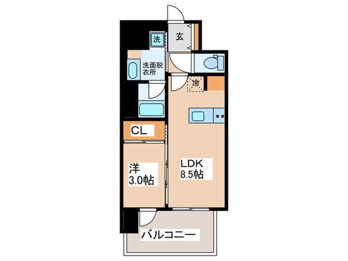 間取り図 J・GRAN　Court京町堀