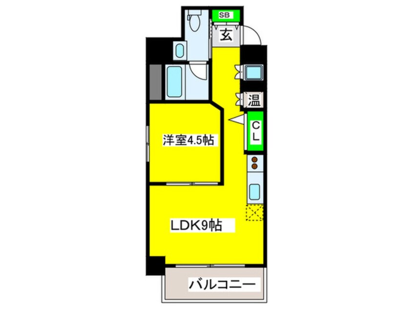 間取図 ZENITHRESIDENCENANBA-MINAMI