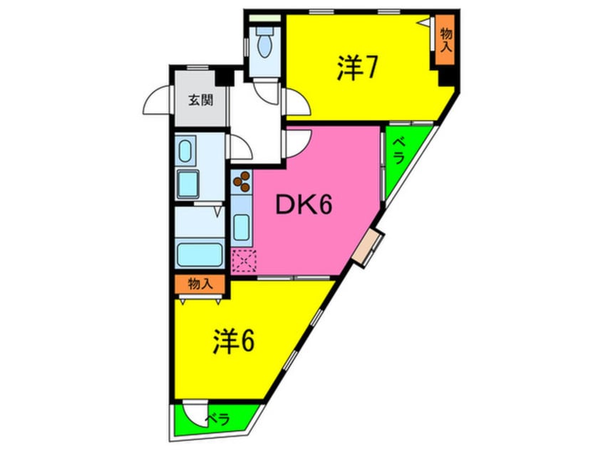 間取図 シャトル・Ｋ