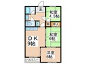 ガ－デンハイツ杉本の間取図
