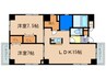 南創館 2LDKの間取り