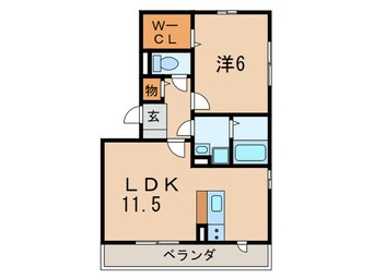 間取図 フォルトゥ－ナ