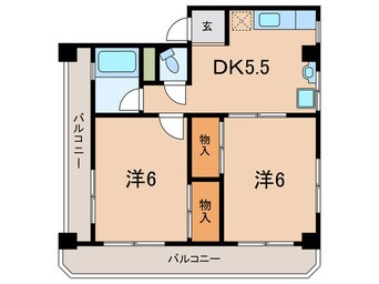 間取図 ティーズコート甲南山手