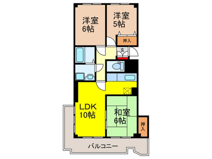 間取り図 ハイグレード堅下