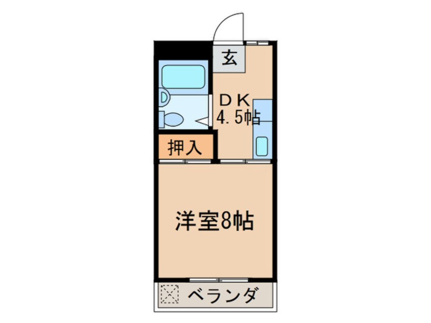 間取図 シャルム西川