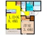 ａｔ ｅａｓｅ 吹田 ｓｉｔｅ.Ⅱ 1LDKの間取り