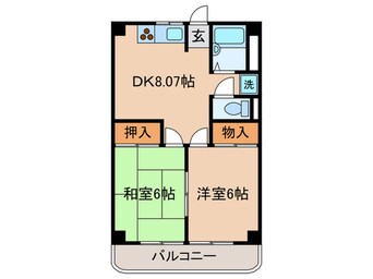 間取図 市隆ハイツ塚口