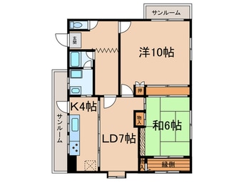 間取図 レジデンス・国富