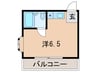 エクセルマンション西宮今津 1Rの間取り