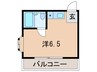 エクセルマンション西宮今津 1Rの間取り
