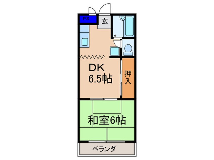 間取図 Ｍプラザ大住　弐番館