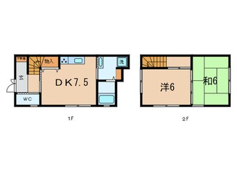 間取図 東久代貸家