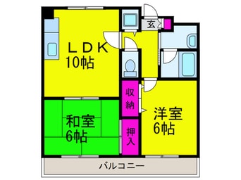間取図 コンフォ－ト公園南