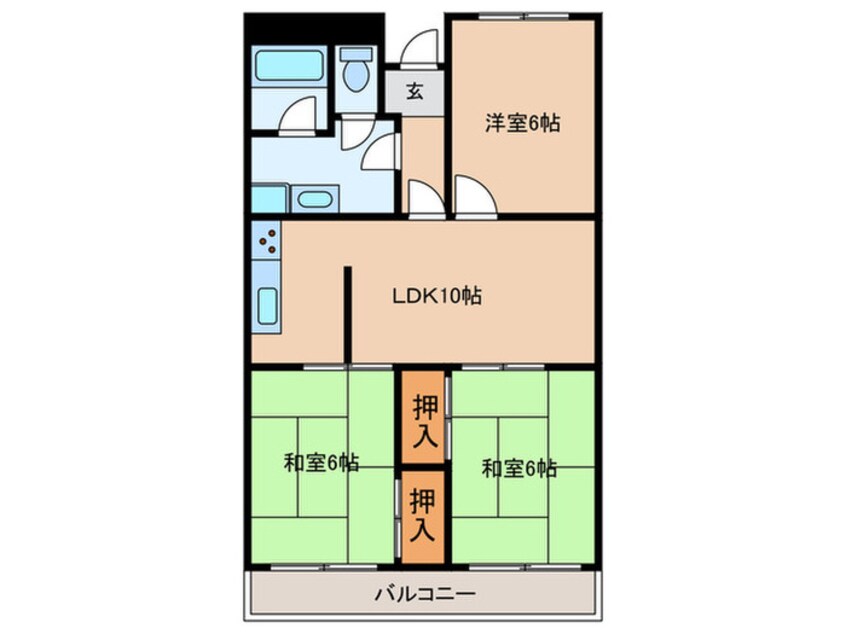 間取図 メゾンド玉手