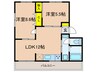 グリ－ンヒル山本通 2LDKの間取り