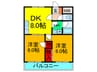 スカイハイツ 2DKの間取り