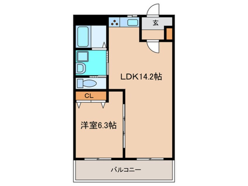 間取図 シャトー若杉