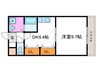 メランザ－ナ 1DKの間取り