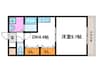 メランザ－ナ 1DKの間取り