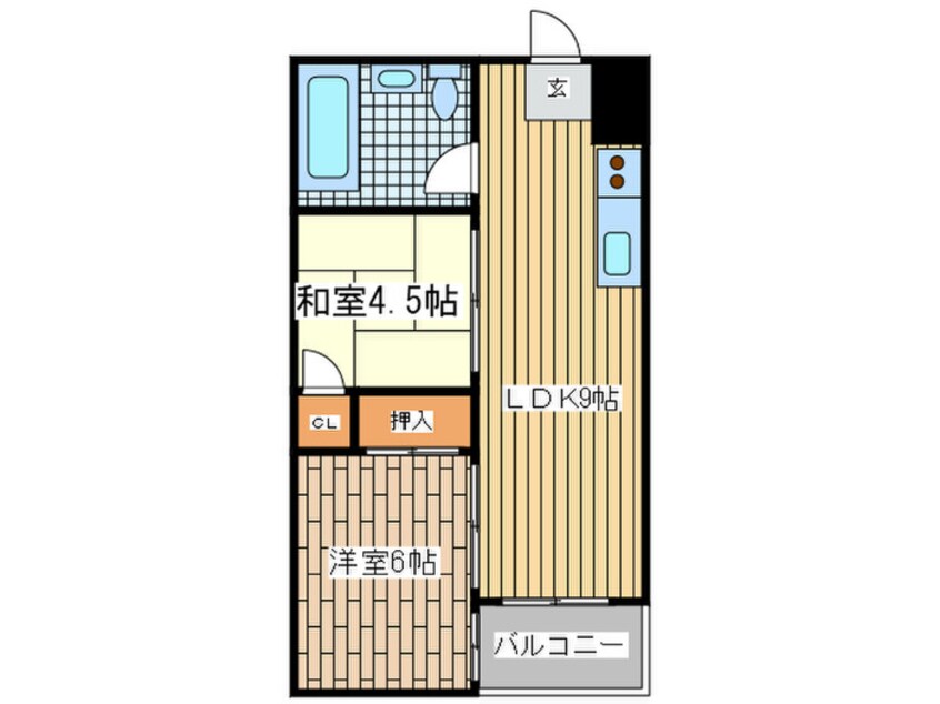 間取図 道頓堀マンション