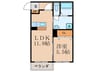 ハートフル　ミナクサ 1LDKの間取り