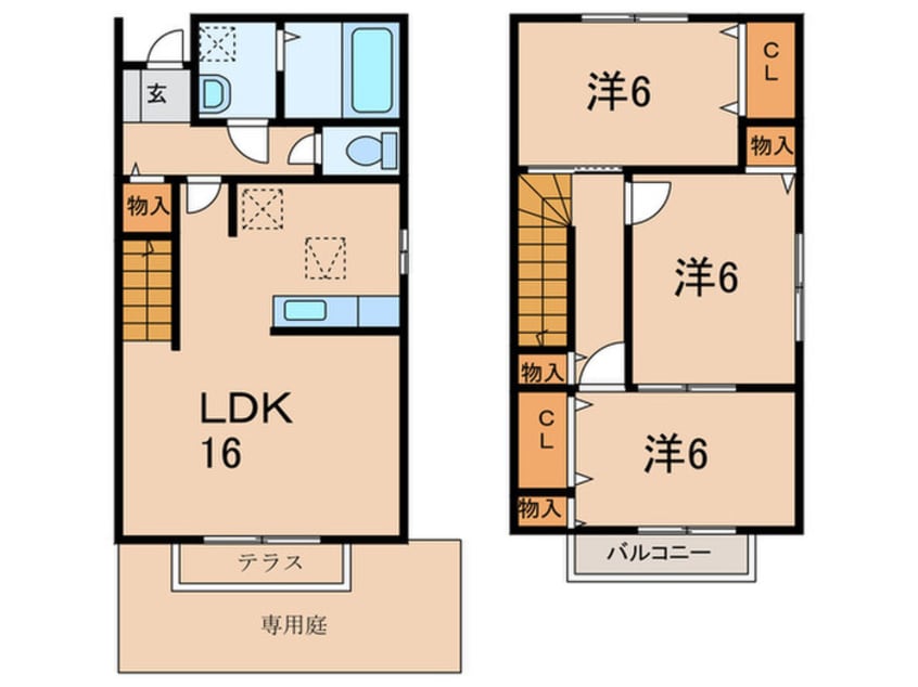 間取図 ディアコート西明石Ｂ棟