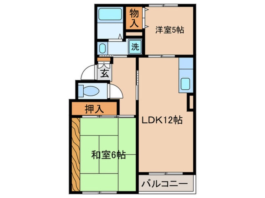 間取図 パ－クサイド根来