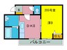 309プラザ 1DKの間取り