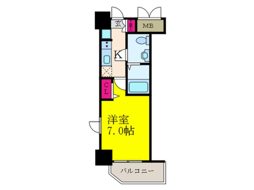 間取図 アリビオ江坂南金田