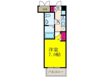 間取図 アリビオ江坂南金田