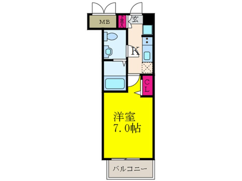間取図 アリビオ江坂南金田