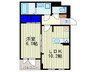 YシャトレーヌⅢ 1LDKの間取り