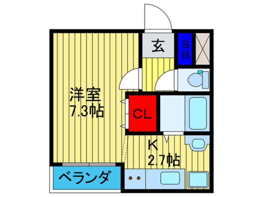 間取図 ビュ－ロイヤル