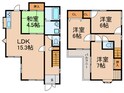 楠葉野田一戸建の間取図