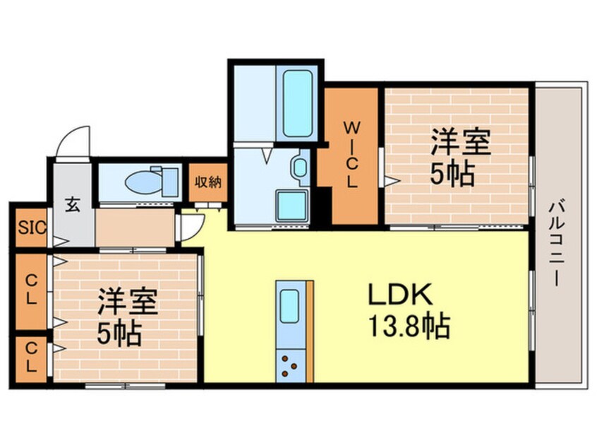 間取図 へーベルメゾン神楽夙川ウエスト